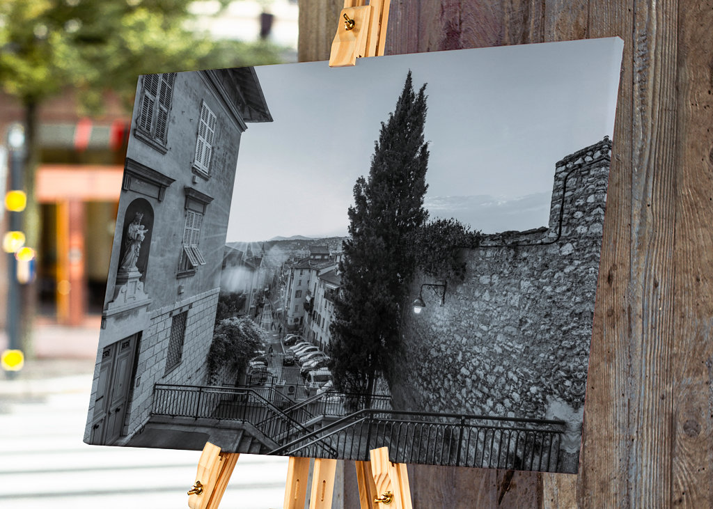 Old town of Nice in France