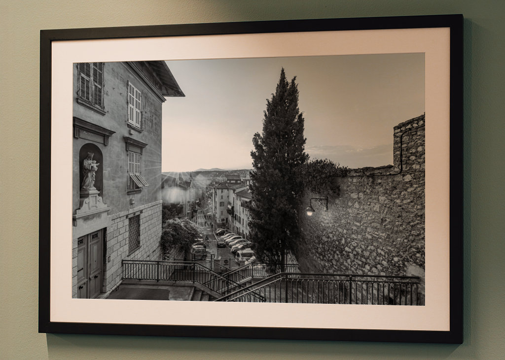 Old town of Nice in France