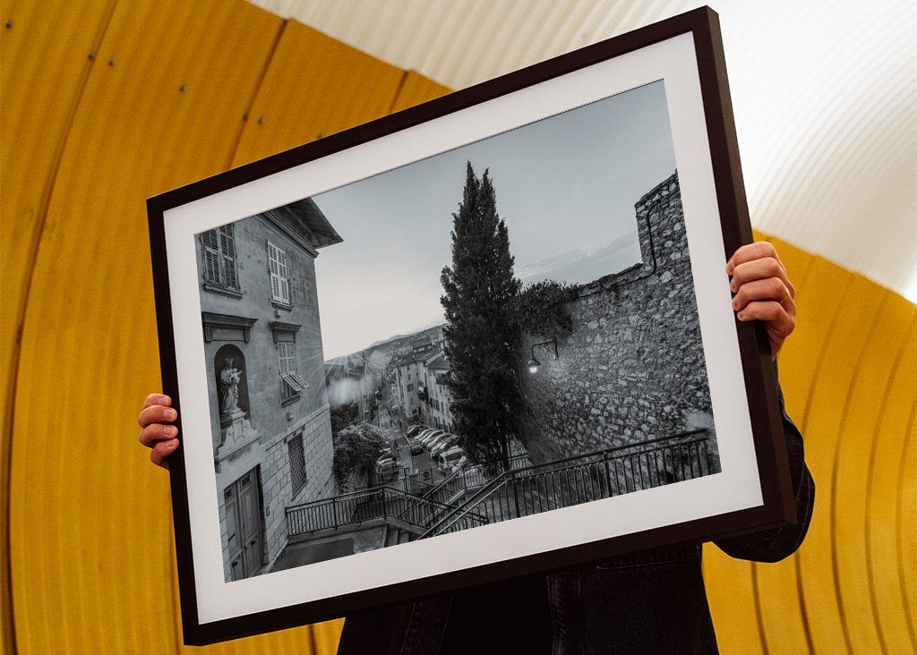 Old town of Nice in France