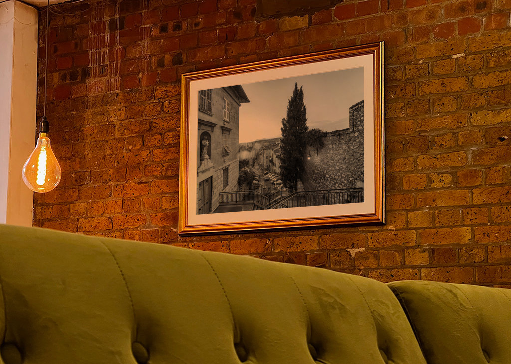 Old town of Nice in France