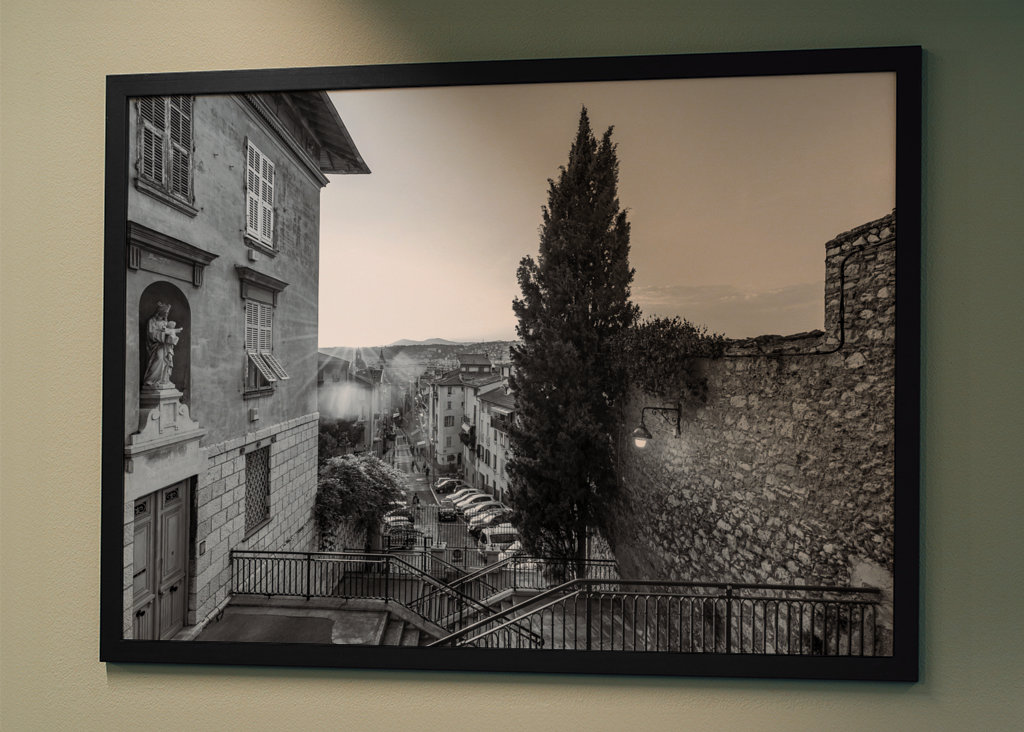 Old town of Nice in France