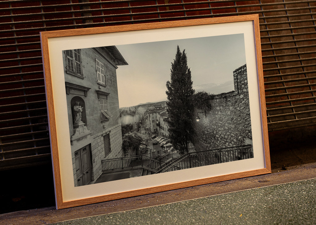 Old town of Nice in France