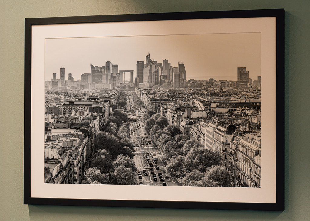 Paris med kontorkvarteret La Défense