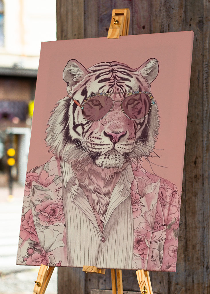 tigre rose
