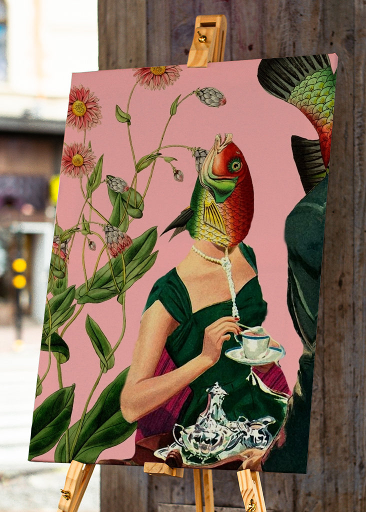 Collage de almas gemelas de peces