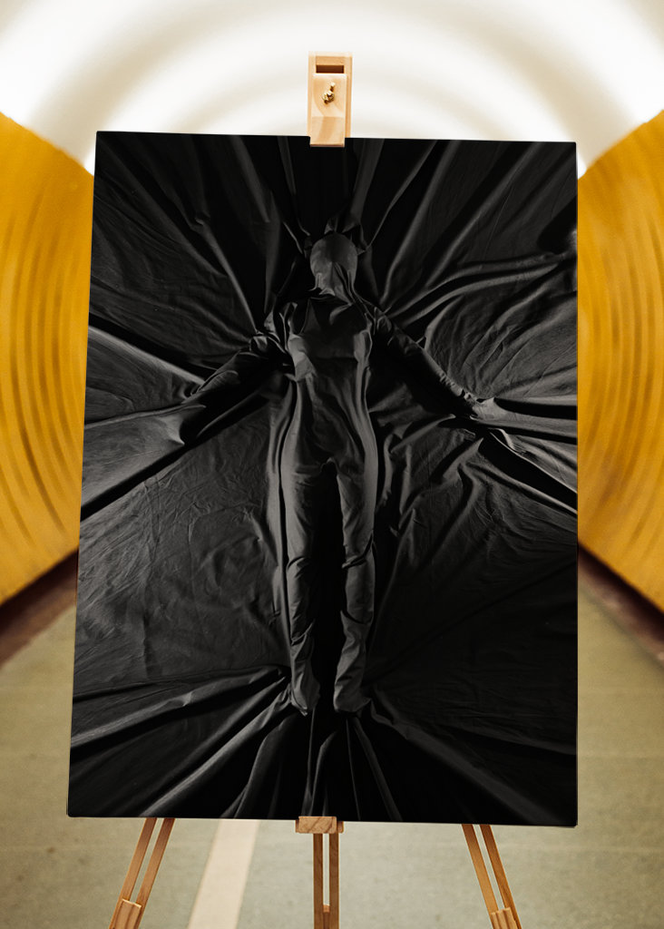 Female figure under the sheet