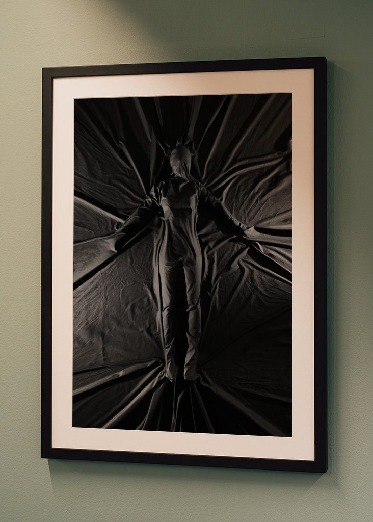 Female figure under the sheet