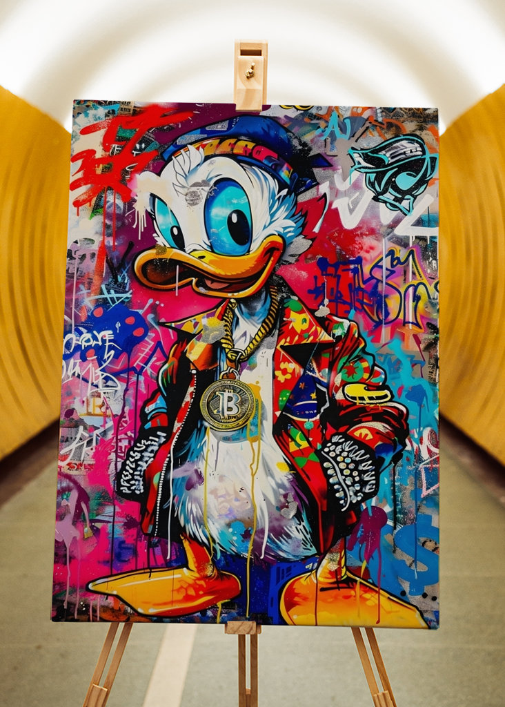 Barevné kachní šplouchnutí