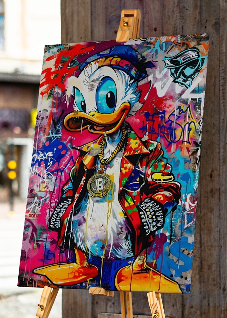 Barevné kachní šplouchnutí