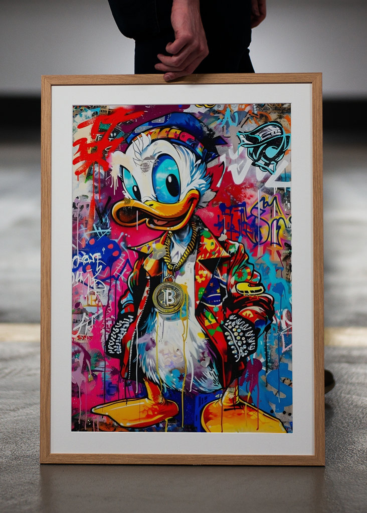 Barevné kachní šplouchnutí