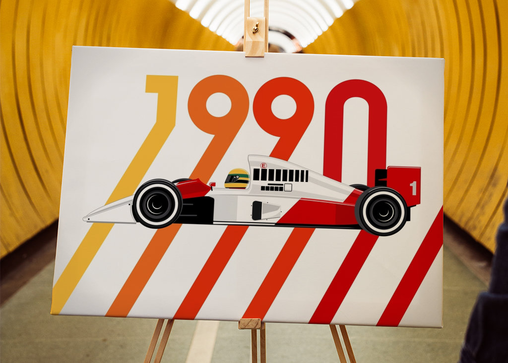 Coche de carreras de los 90