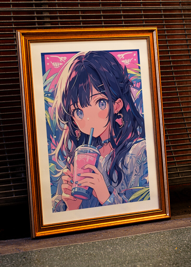 Anime süßes Mädchen