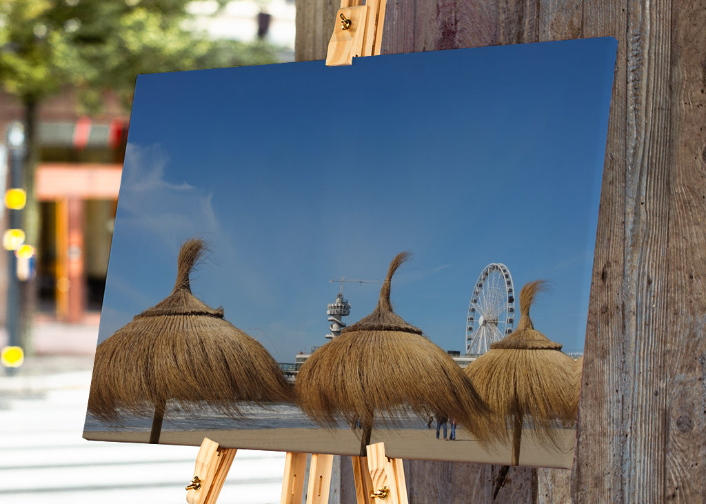 Palmenschirm am strand