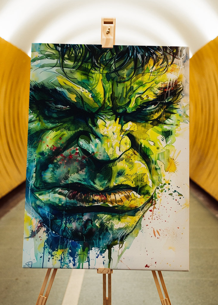 Pintura de Hulk