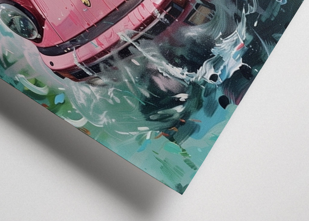 Růžové Porsche 911 Turbo i Poole