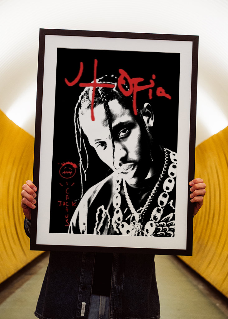 travis utopia black white