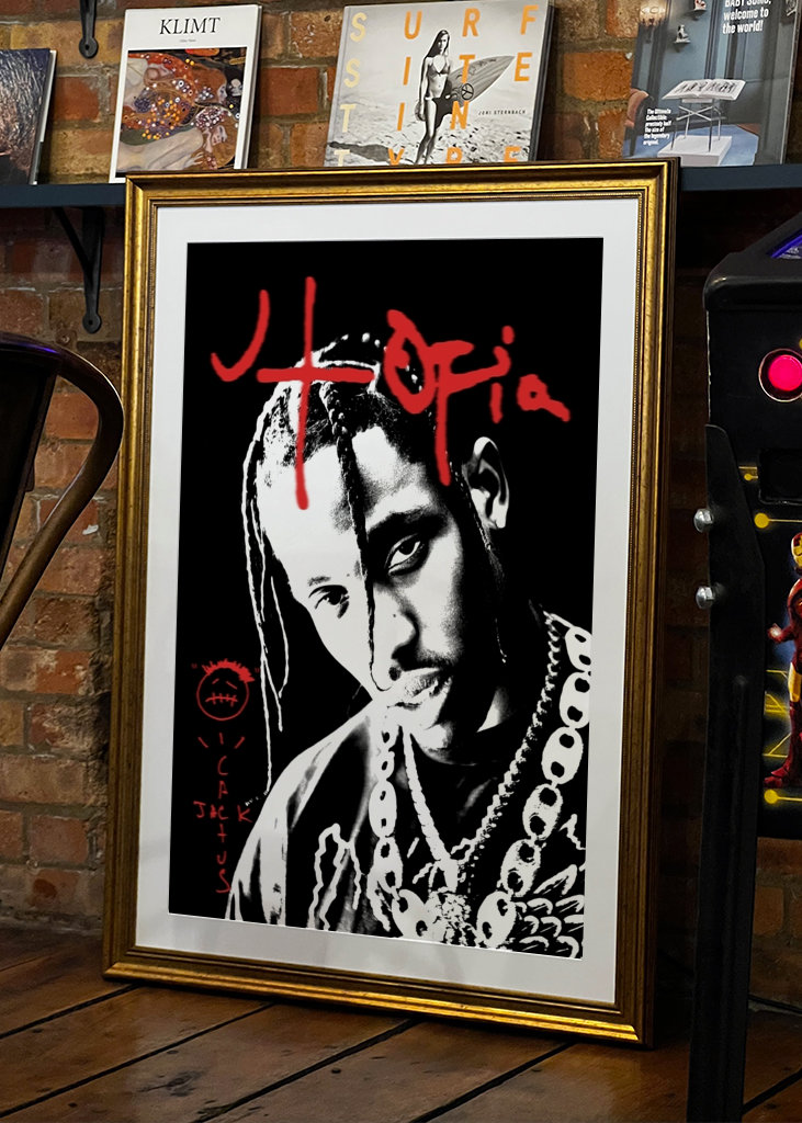 travis utopia black white