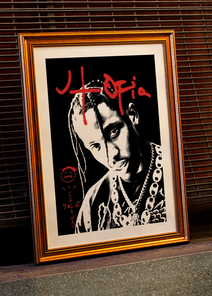 travis utopia black white