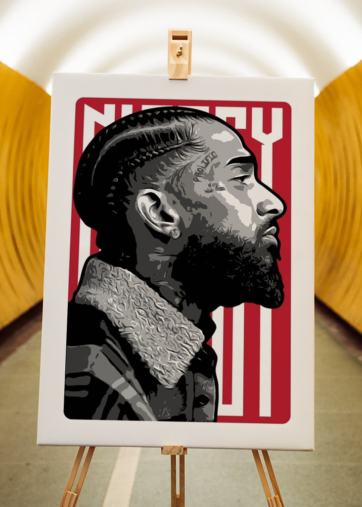 Nipsey Hussle Boční Pohled