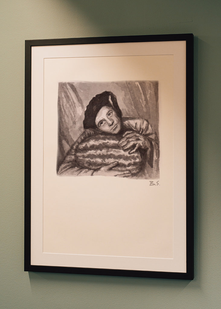 Portrait with a watermelon