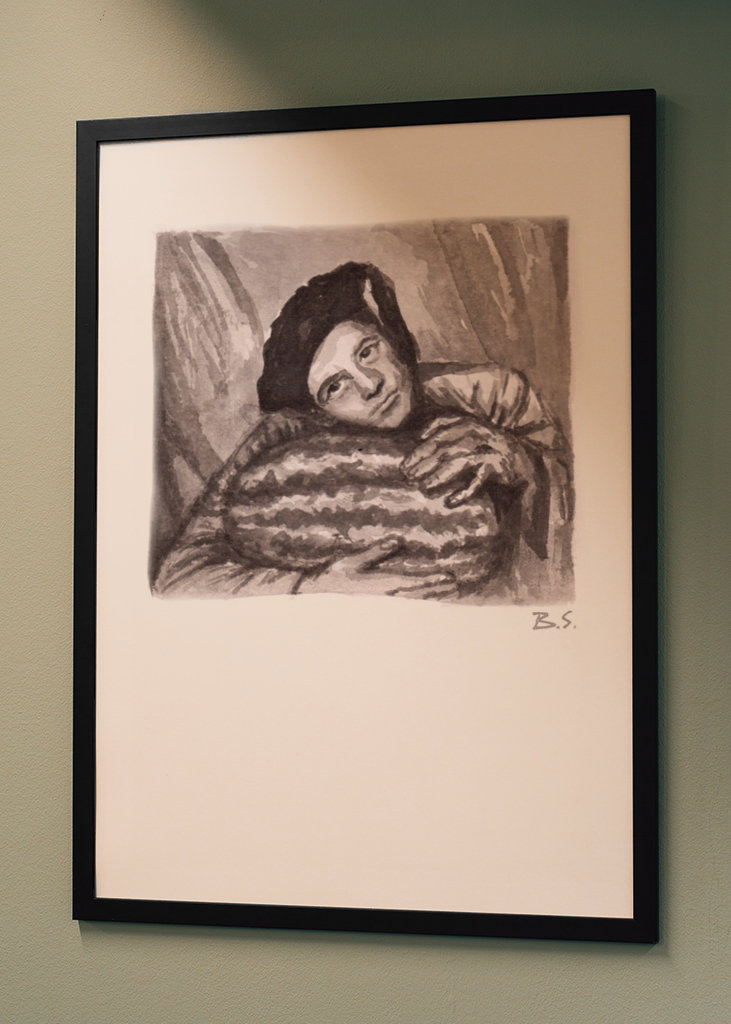 Portrait with a watermelon