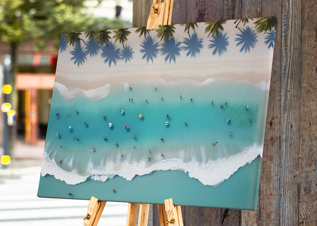 Tranquillità azzurra Fuga esotica