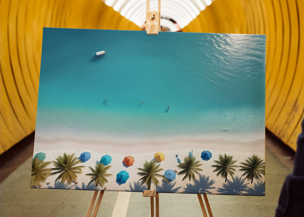 Serenity Azure Sunlit Shores