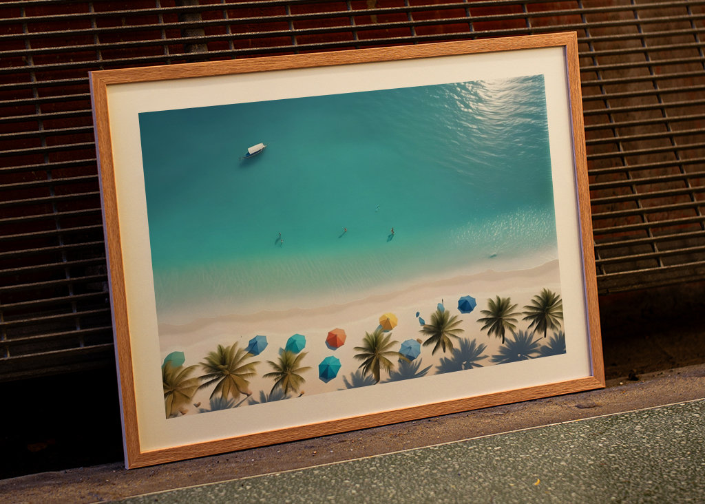 Serenity Azure Sunlit Shores