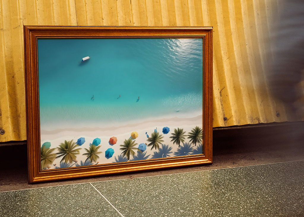 Serenity Azure Sunlit Shores