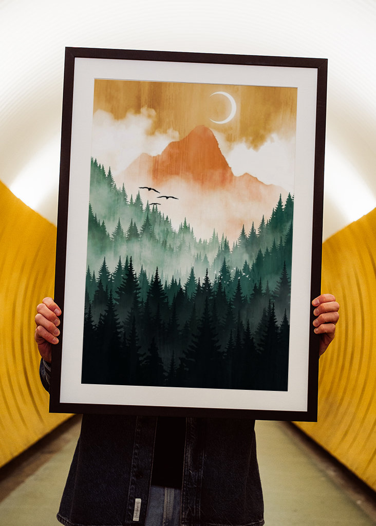 Uitzicht op de bergen