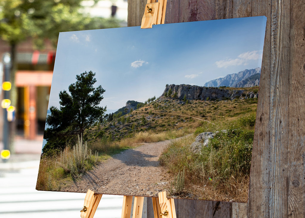 view of Makarska mountains 