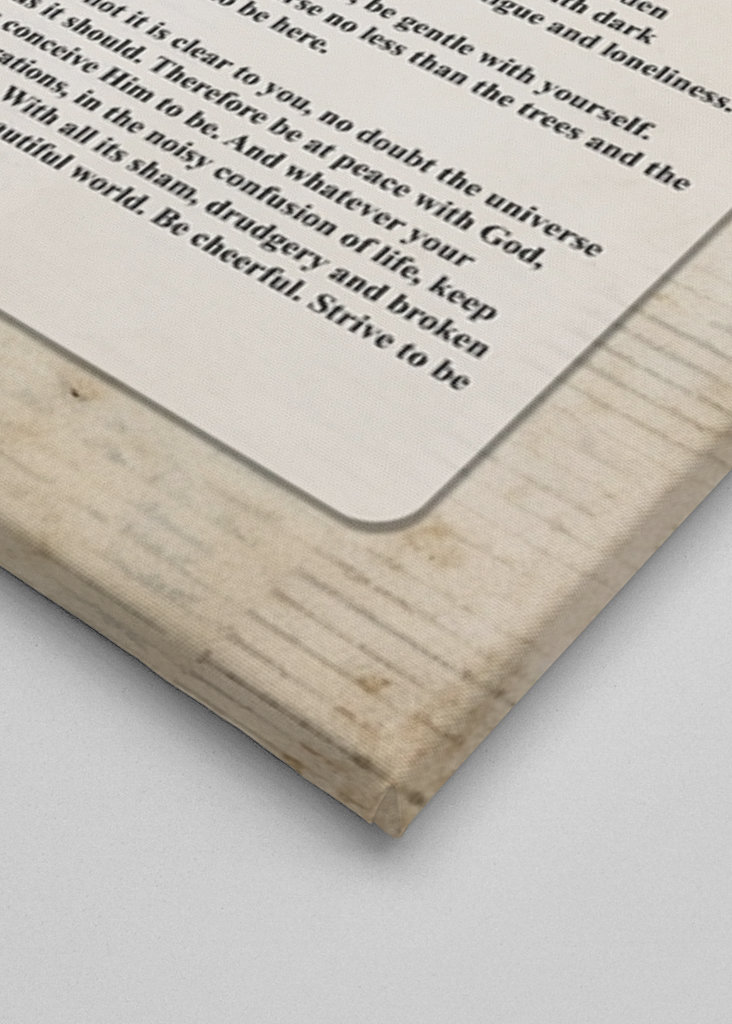 Desiderata Poem by Max Ehrmann