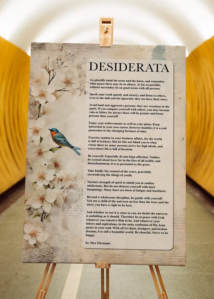 Desiderata Poem by Max Ehrmann