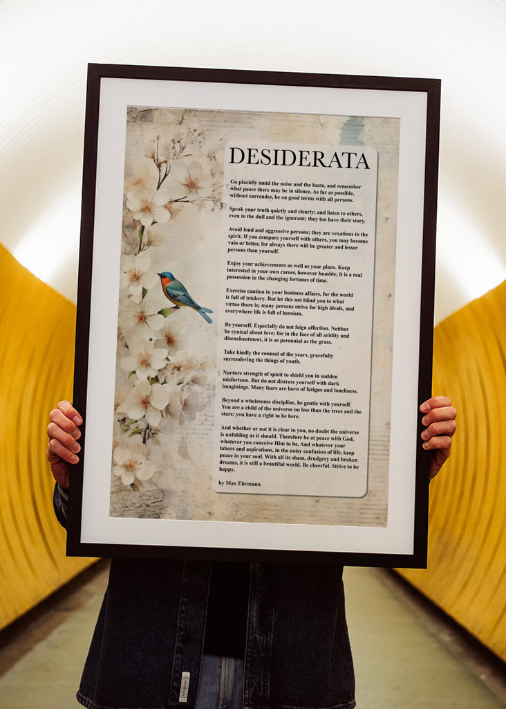 Desiderata Poem by Max Ehrmann