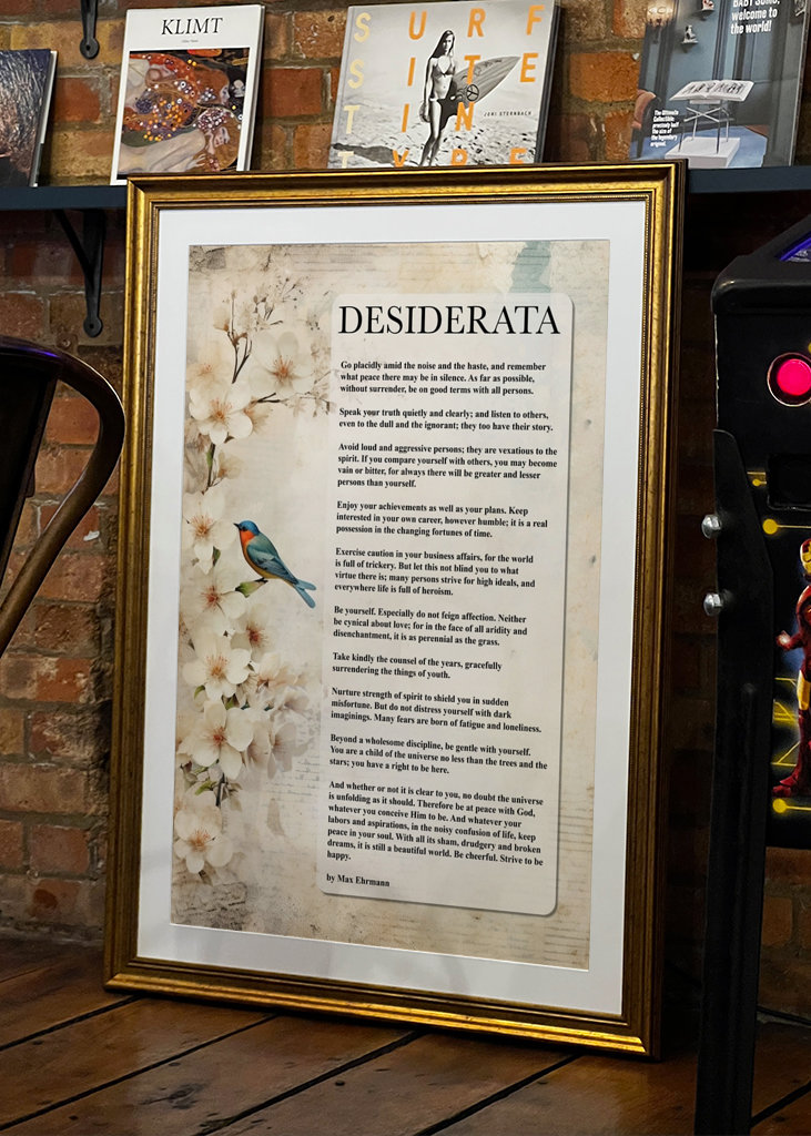 Desiderata Poem by Max Ehrmann