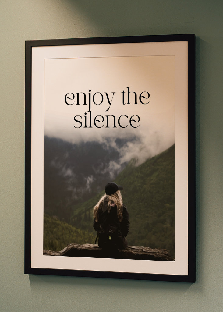 Genieße die Stille