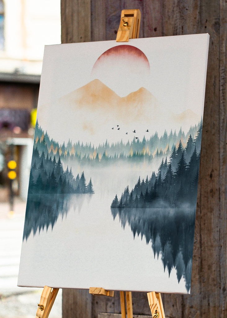 De oever van de rivier