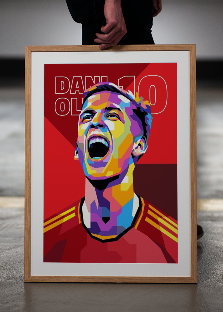 Dani Olmo in WPAP Style