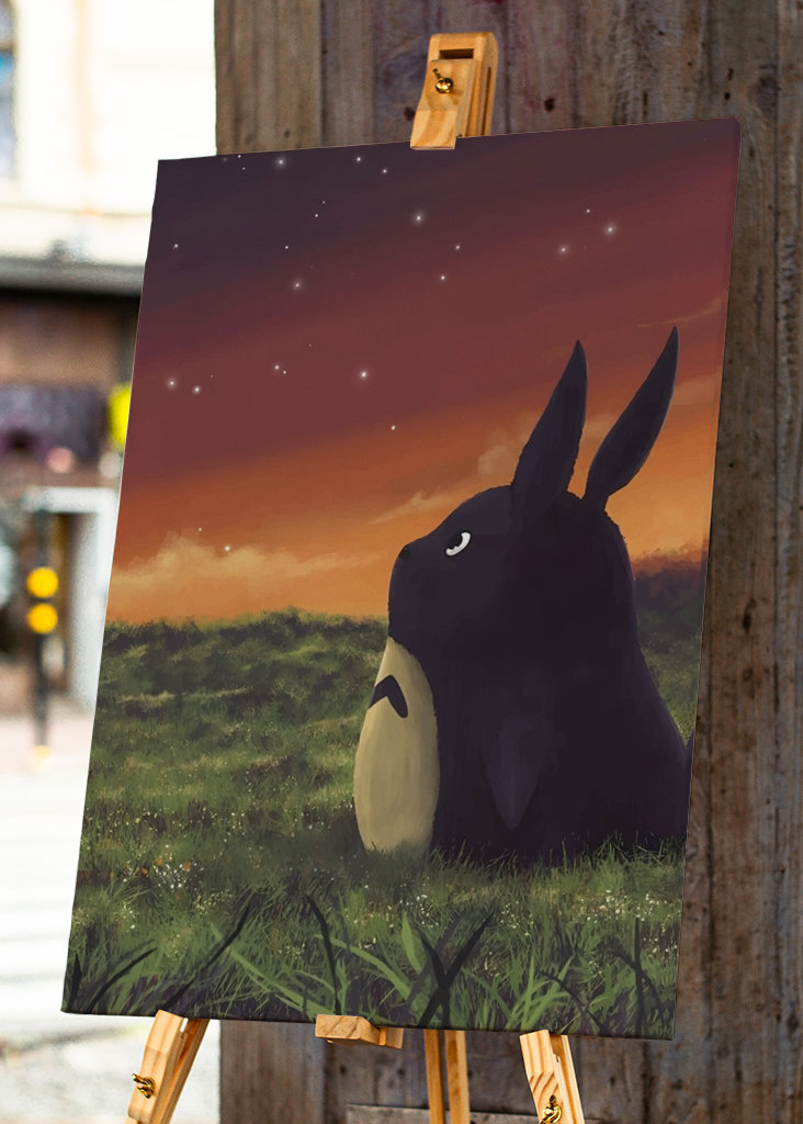 Coucher de soleil sur Totoro