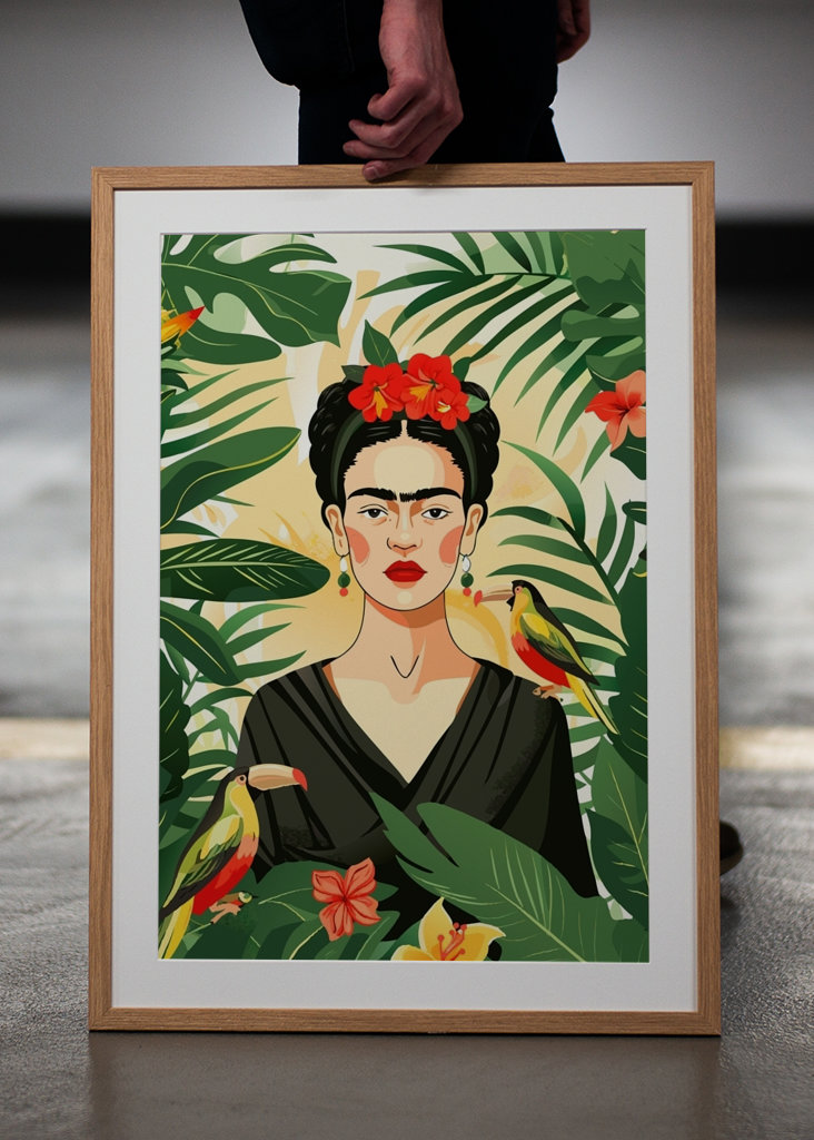 frida kahlo with birds