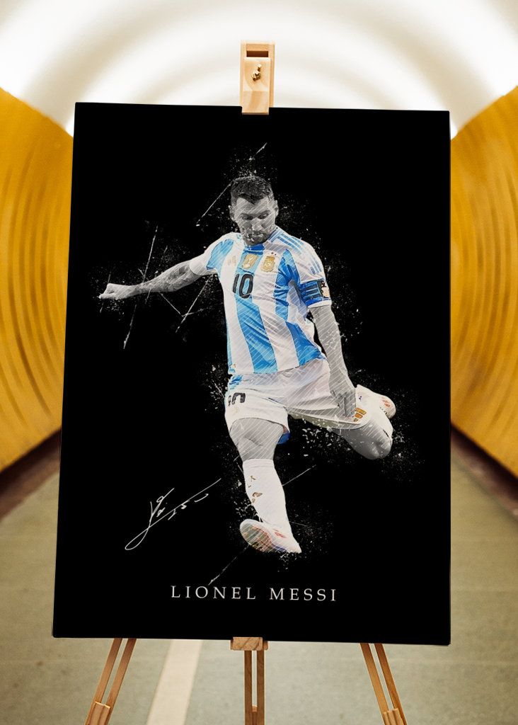 lionel messi street art