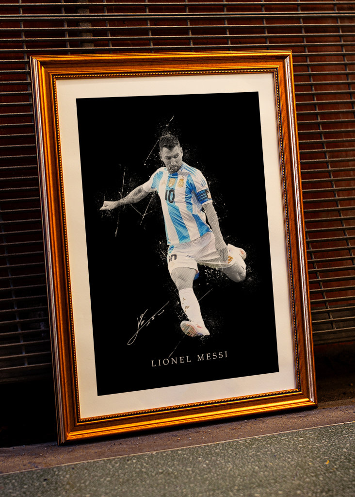lionel messi street art