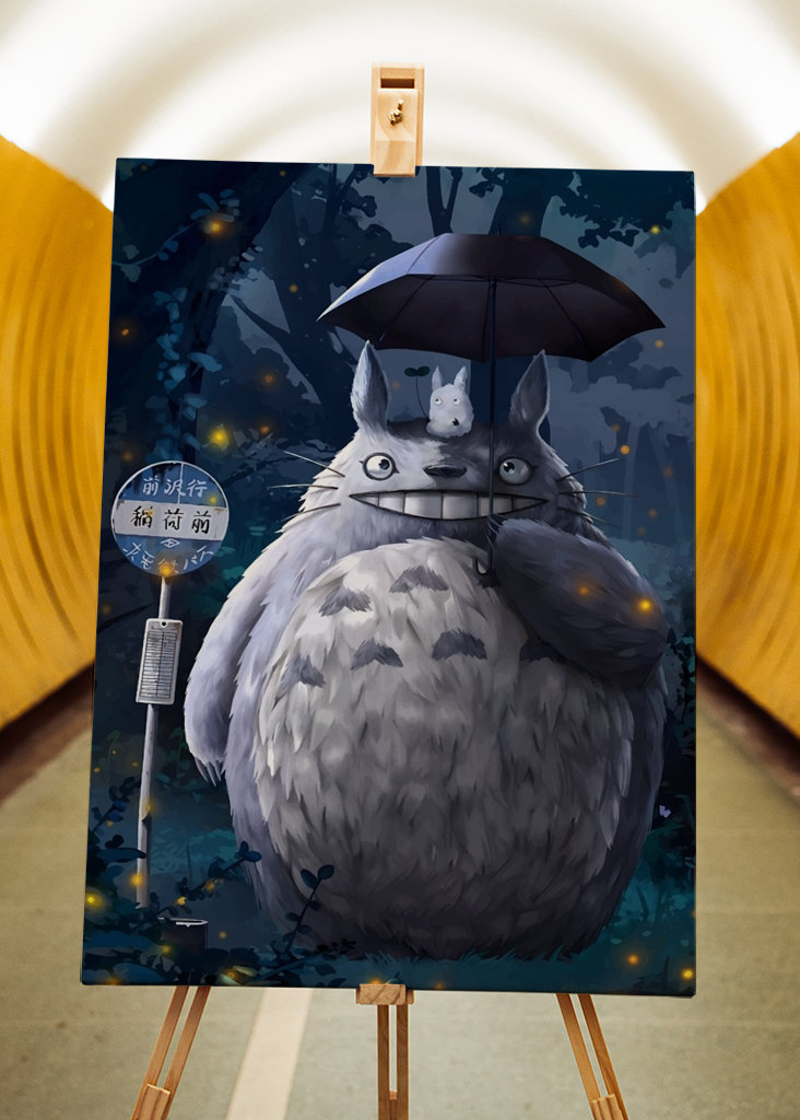 Totoro Caminando de Noche