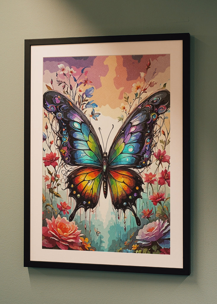 Kwiat motyla Kolorowy 