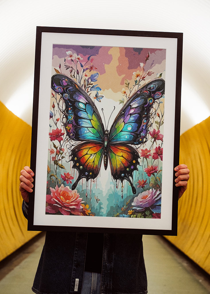 Kwiat motyla Kolorowy 