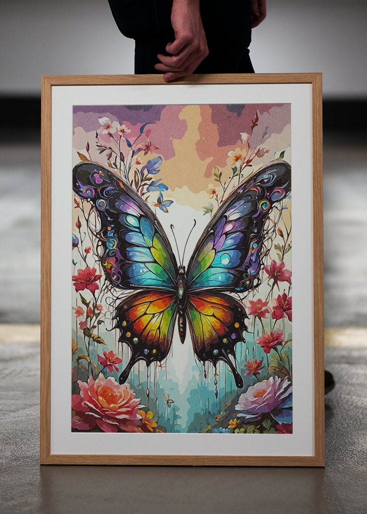 Kwiat motyla Kolorowy 