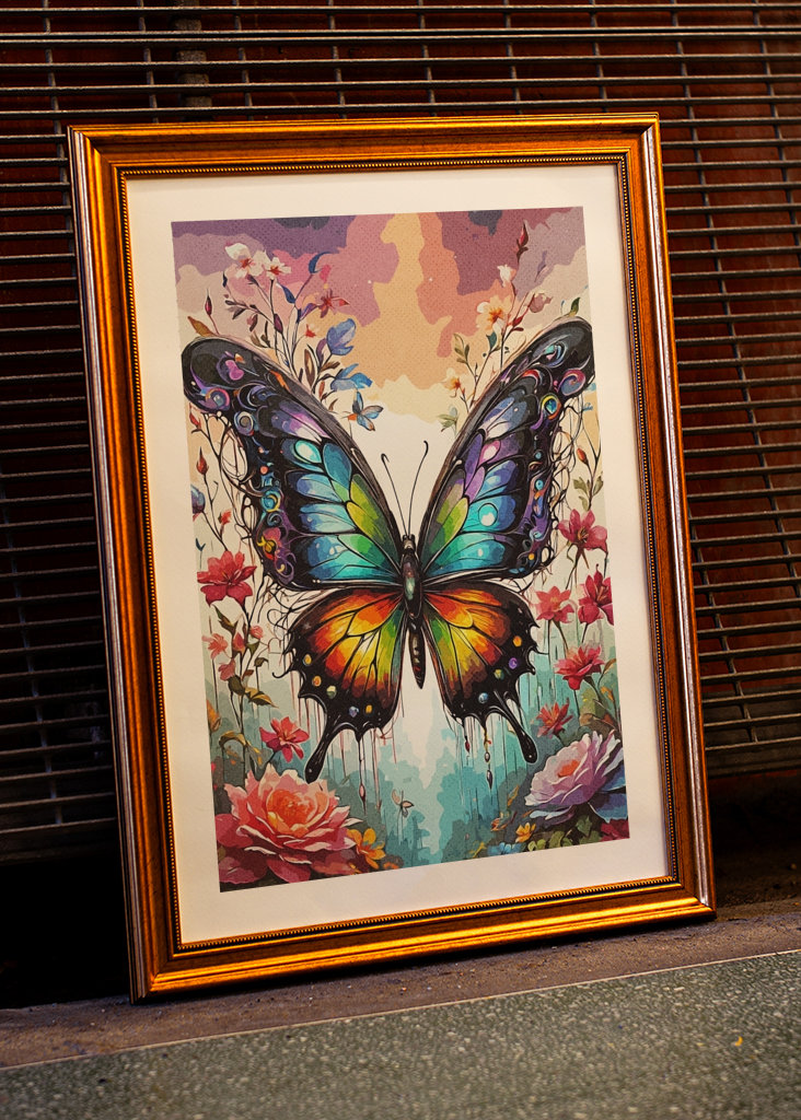 Kwiat motyla Kolorowy 