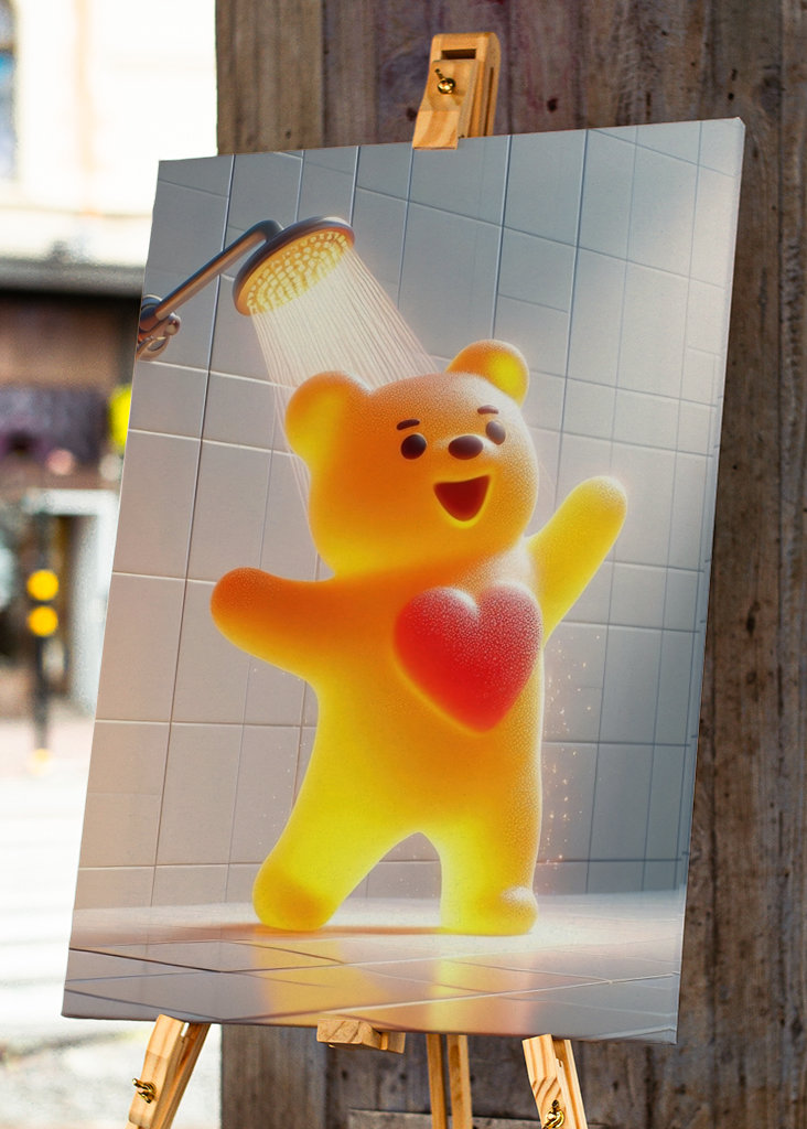 Zamilovaný gumový medvídek