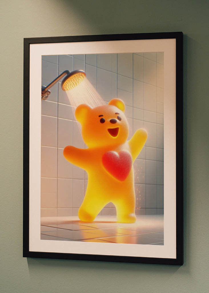 Zamilovaný gumový medvídek