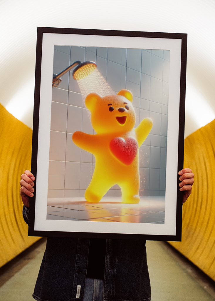 Zamilovaný gumový medvídek